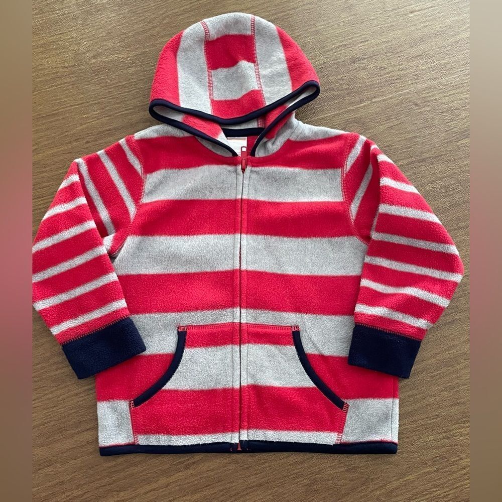 Gymboree Striped Red and White Kids Hoodie 2T-3T